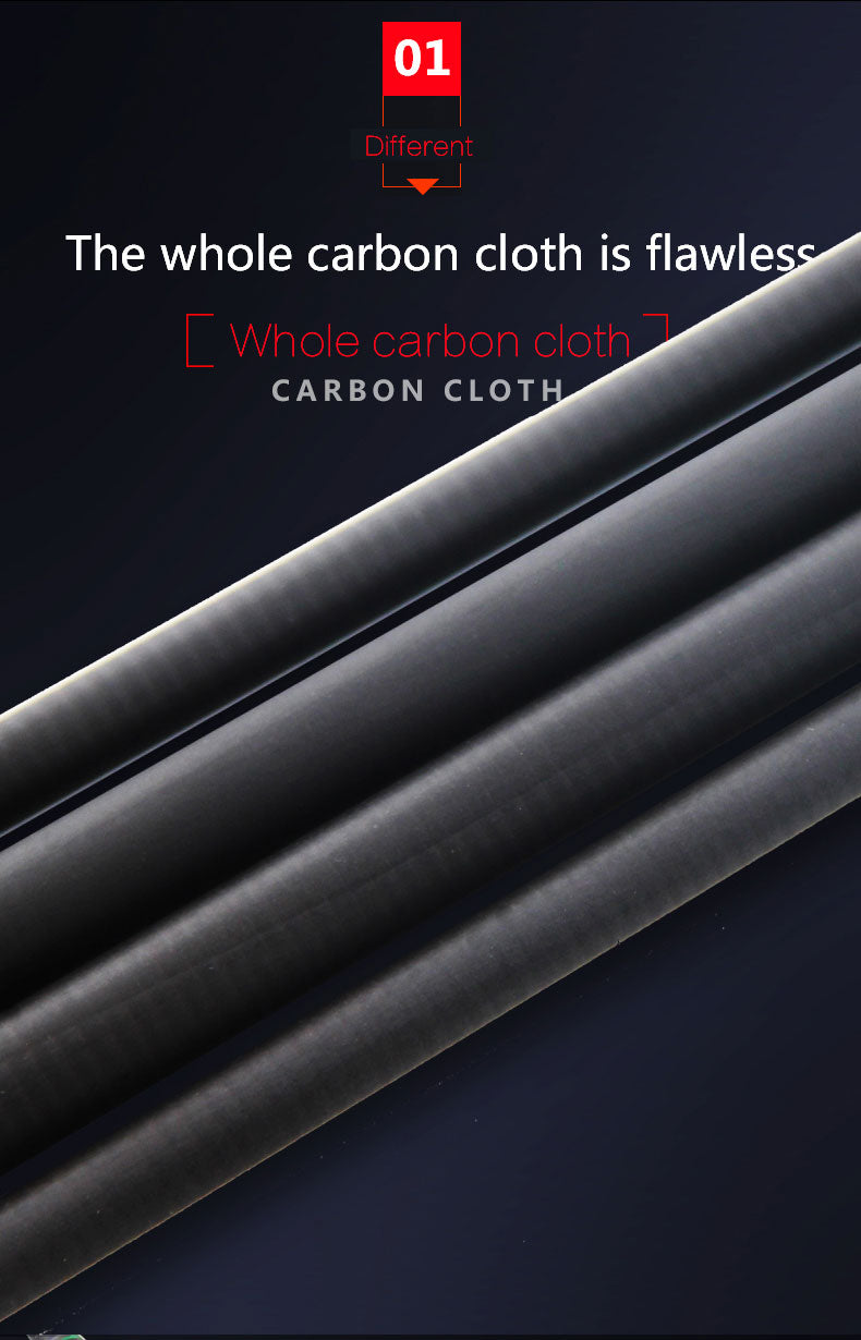 Fly Rod 2.28m/2.7m 4 Section Carbon Fiber