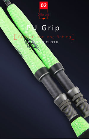 Fly Rod 2.28m/2.7m 4 Section Carbon Fiber