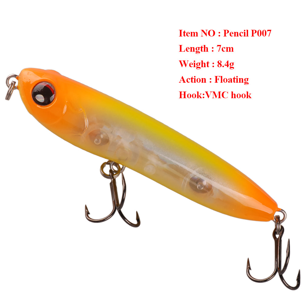 Smart Floating Pencil Fishing Lures 7cm 8.4g